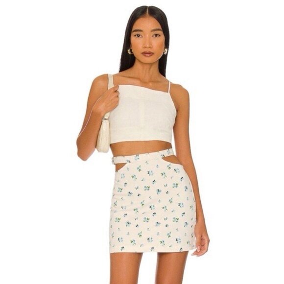 Weworewhat Cut Out Mini Skirt Size Medium NWT - Picture 1 of 9